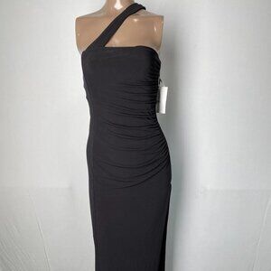 Nookie Women’s Alba Asymmetrical One-Shoulder Maxi Dress – Black, Size S